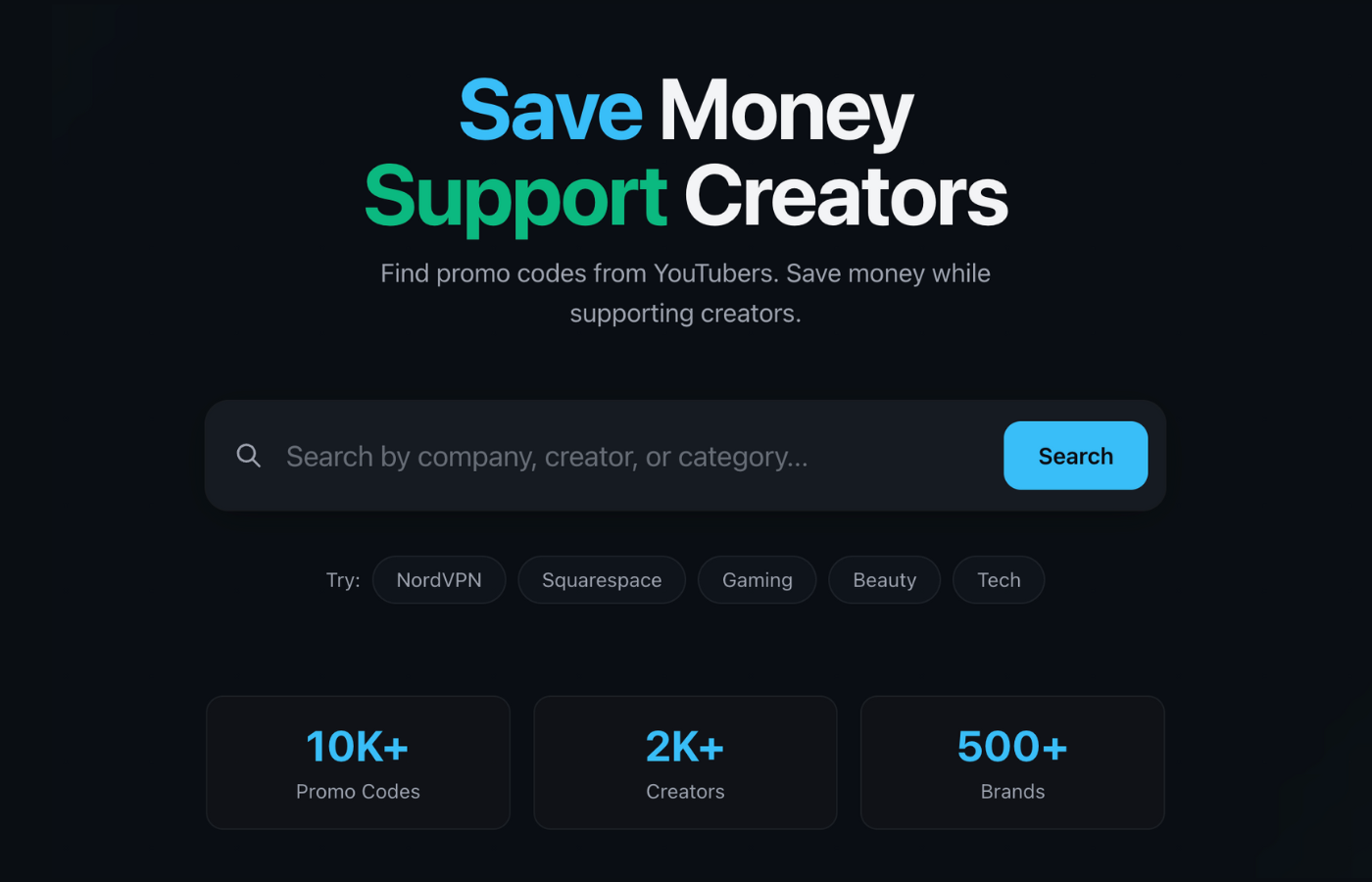 SaveMoneySupportCreators